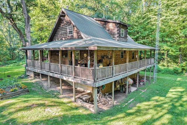 exterior space with a patio and a front yard