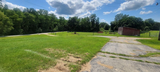 3150 Swaffer Rd, Millington, MI 48746 - view of yard featuring an outbuilding
