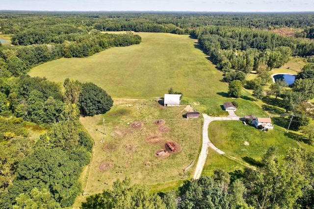 3150 Swaffer Rd, Millington, MI 48746 - aerial view of property and surrounding area with a heavily wooded area and a large body of water