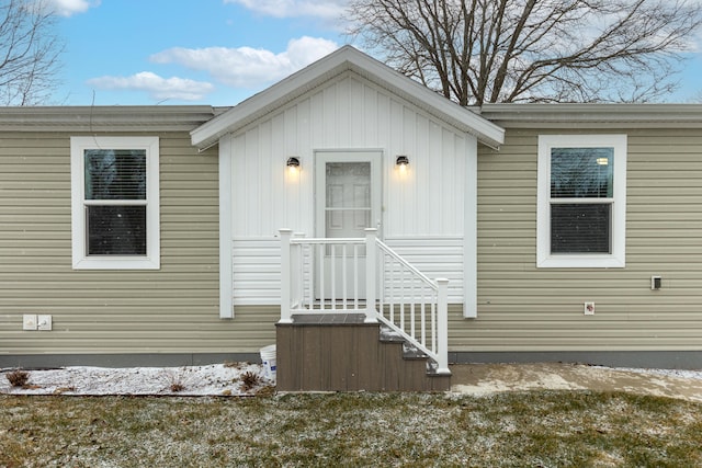 view of entrance to property