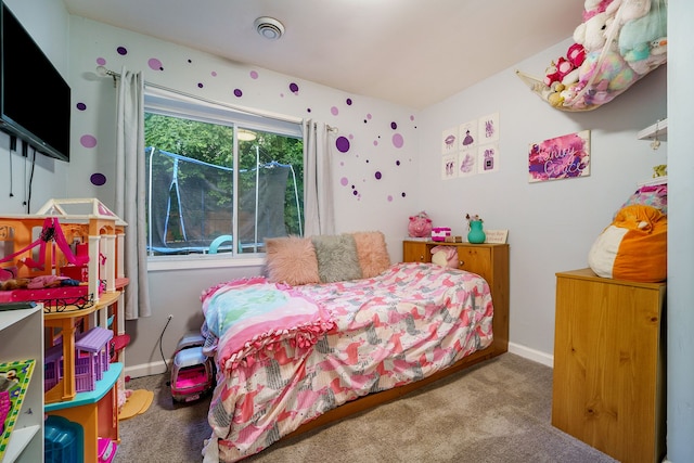 bedroom featuring carpet flooring