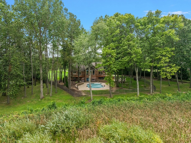 view of yard featuring a patio area