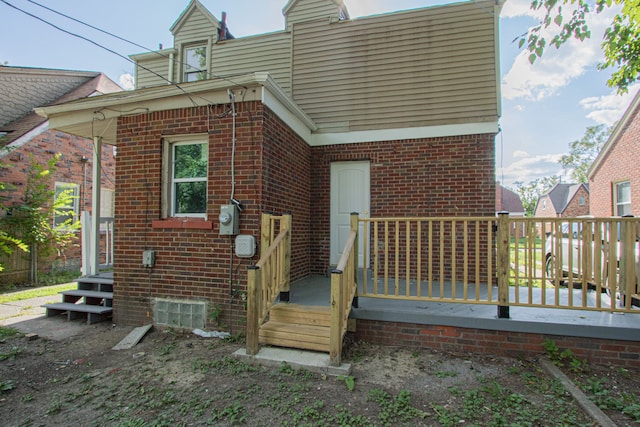 view of back of property