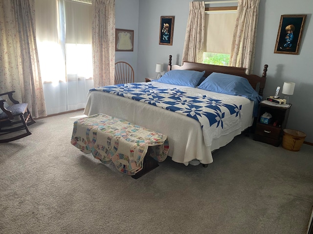 bedroom featuring carpet flooring