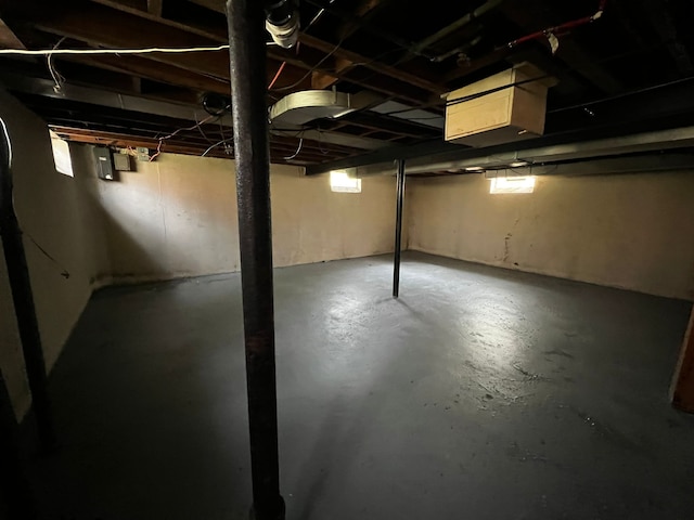 view of basement