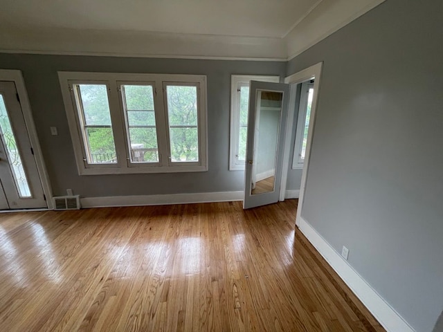 interior space with light wood-type flooring