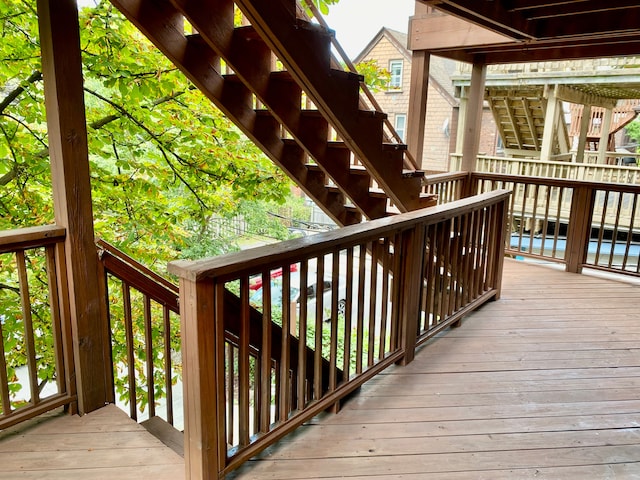 view of wooden terrace