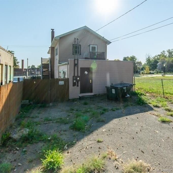 view of back of property