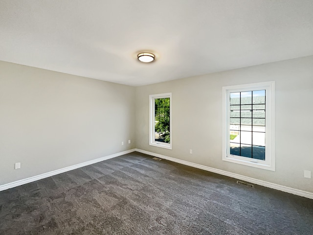 carpeted empty room with a wealth of natural light