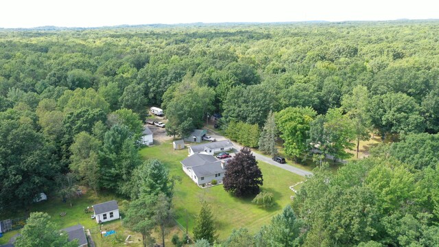 2717 N Sherman Rd, Ludington, MI 49431 - aerial view of property and surrounding area featuring a forest