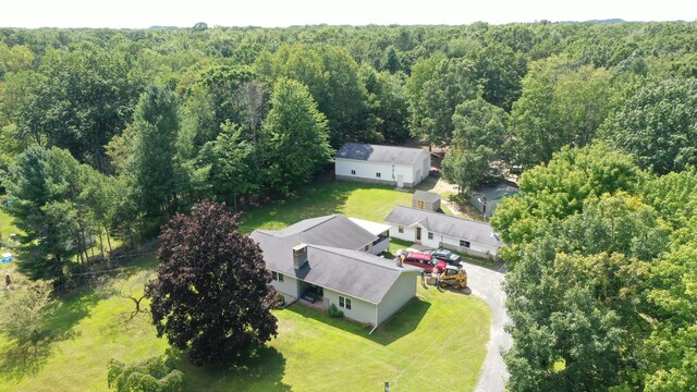 2717 N Sherman Rd, Ludington, MI 49431 - view of subject property with a heavily wooded area