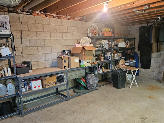 view of storage room