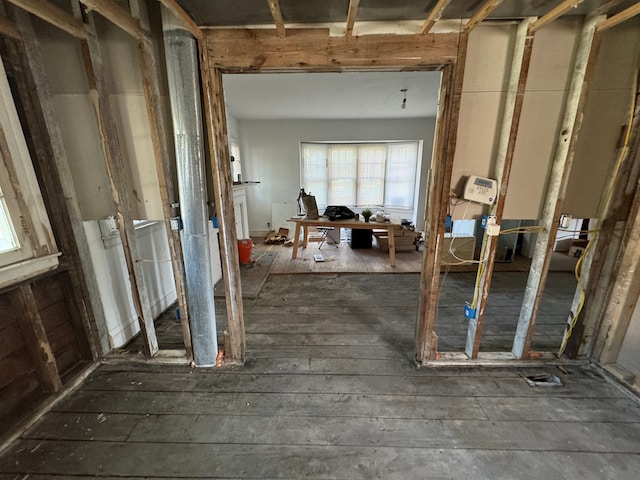 misc room featuring dark hardwood / wood-style floors