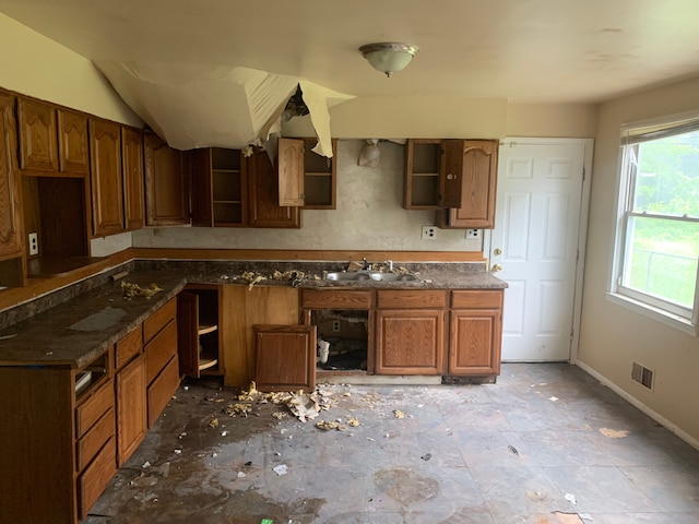 kitchen featuring sink