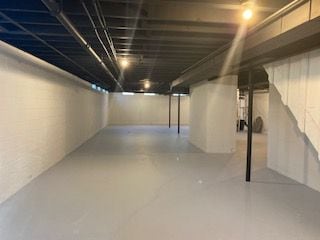view of basement