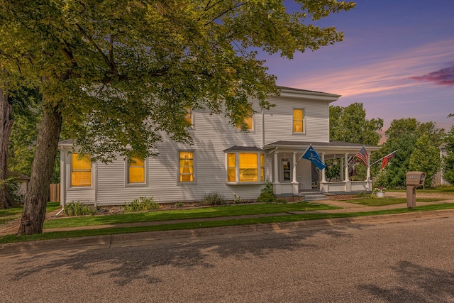 view of front of house featuring a porch