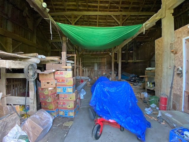 view of storage room