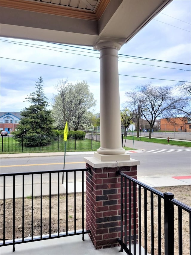 view of patio / terrace with a porch