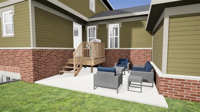 1361 W Canfield St, Detroit, MI 48208 - view of patio / terrace