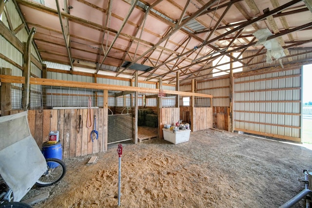 view of horse barn