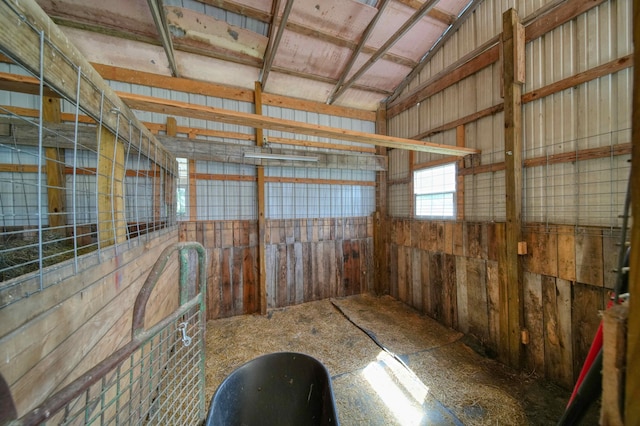 view of horse barn