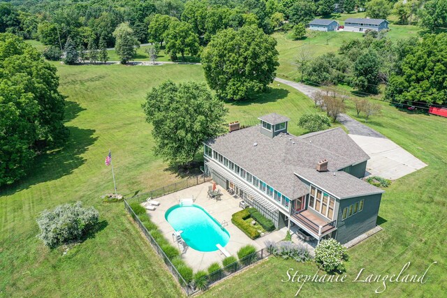 7300 Packer Dr NE, Belmont, MI 49306 - view from above of property featuring a pool