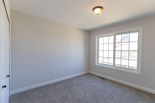 view of carpeted empty room