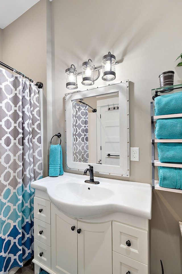 bathroom with vanity