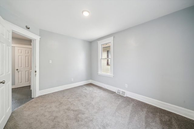 view of carpeted empty room