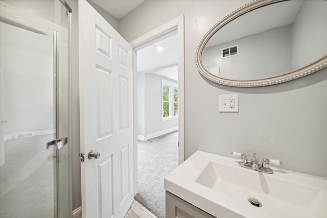 bathroom featuring vanity