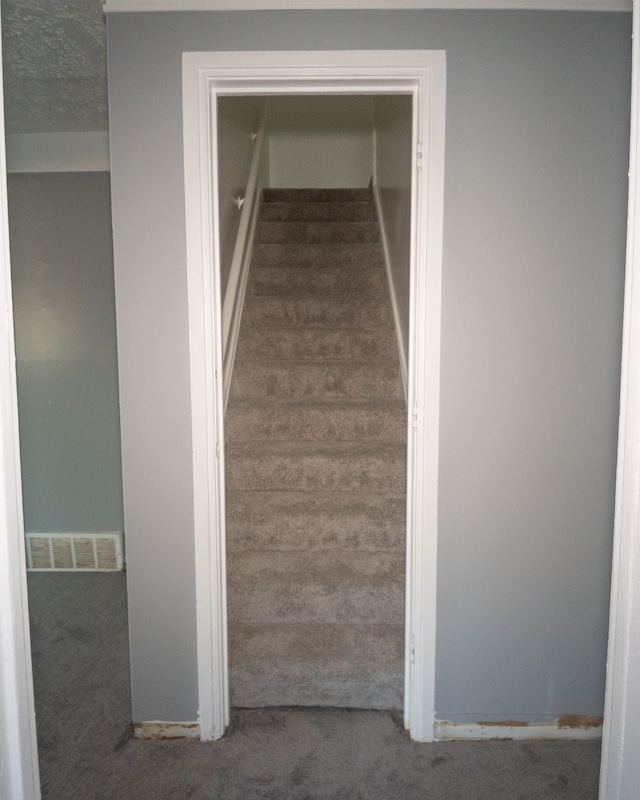 stairway with carpet