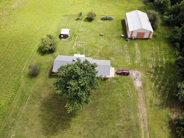 drone / aerial view featuring a rural view