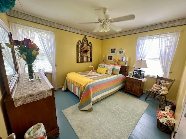 12841 Telegraph Rd, Taylor, MI 48180 - bedroom featuring ceiling fan and wood finished floors