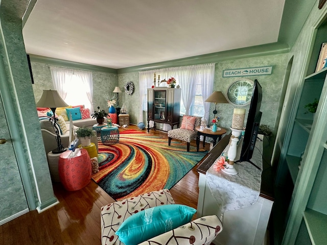 12841 Telegraph Rd, Taylor, MI 48180 - living area with wood finished floors