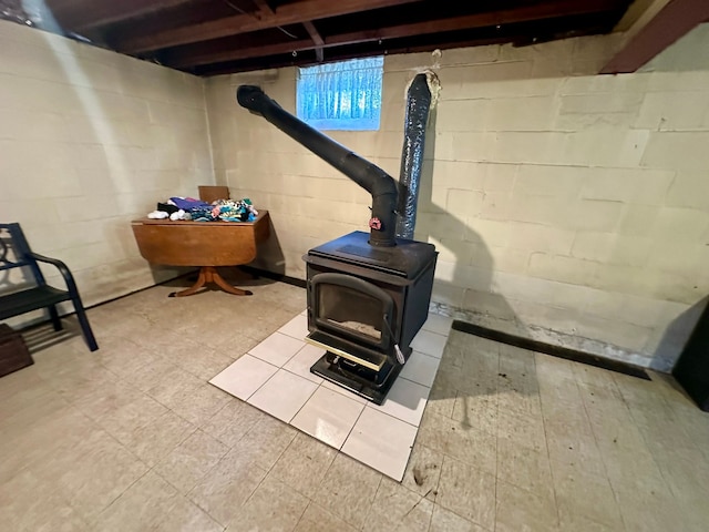 12841 Telegraph Rd, Taylor, MI 48180 - detailed view of a wood stove