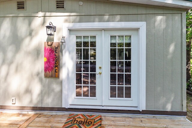 8529 N Blair Dr, Bitely, MI 49309 - entrance to property featuring french doors