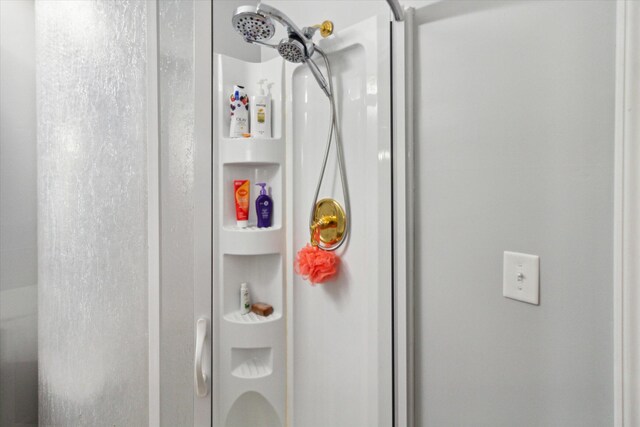 8529 N Blair Dr, Bitely, MI 49309 - bathroom featuring a stall shower
