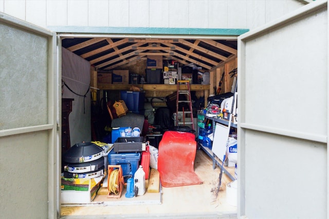 view of storage room