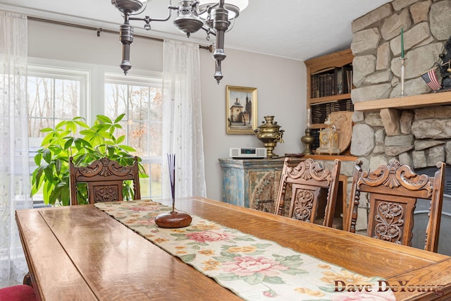 view of dining space