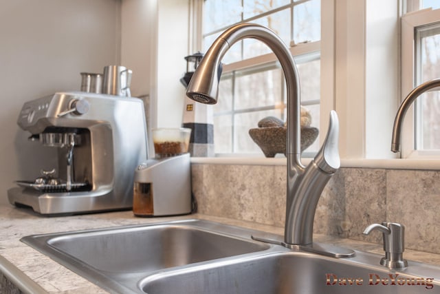 details with sink and tasteful backsplash