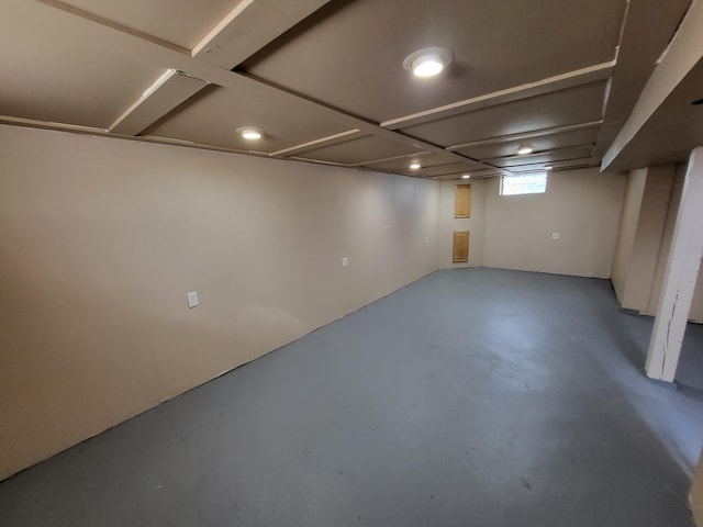 view of basement