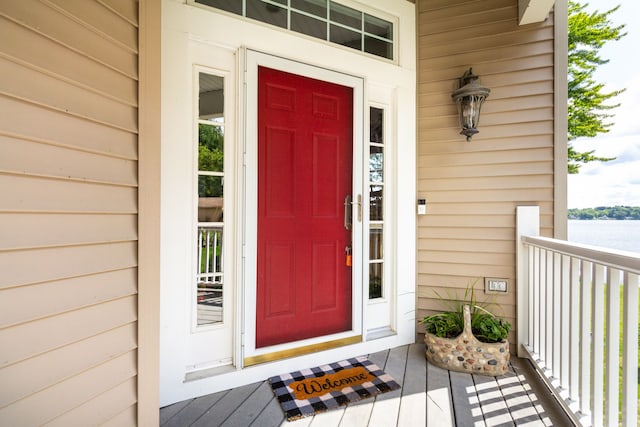 view of property entrance