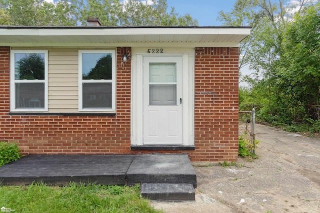 view of entrance to property