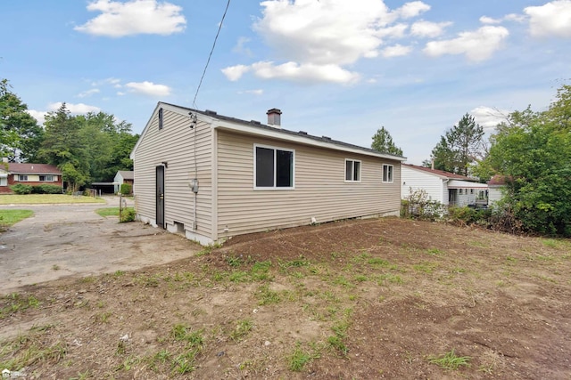 view of rear view of property