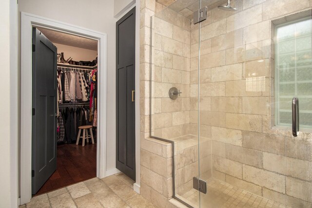 6248 Dublin Dr, Stanwood, MI 49346 - full bath with a shower stall and a spacious closet