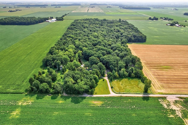 bird's eye view featuring a rural view