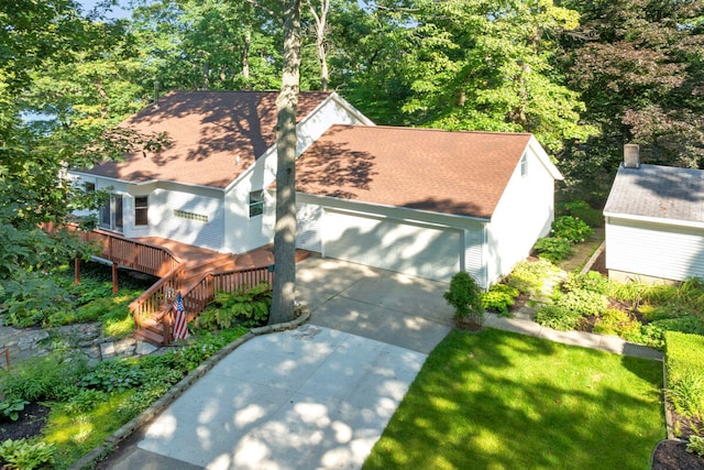 birds eye view of property