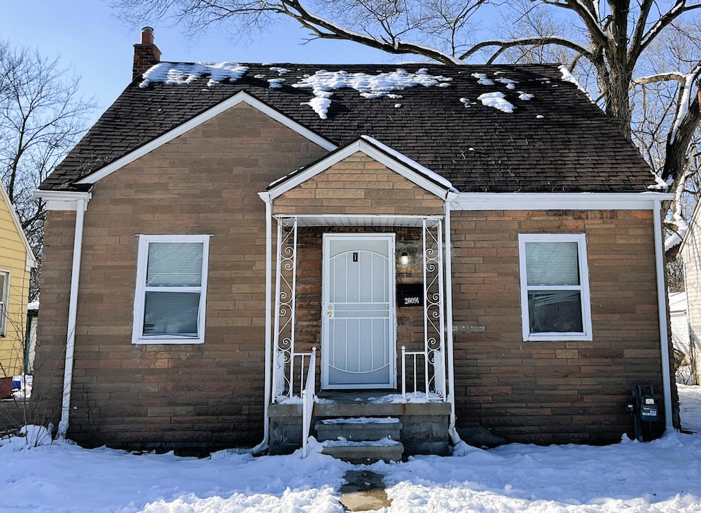 view of front of home