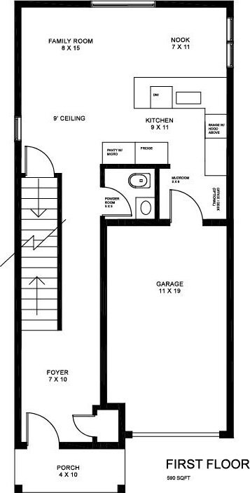 2808 Goodrich St, Ferndale, MI 48220 - home floor plan