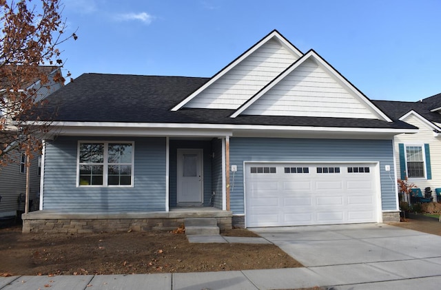 view of front of home with covered porch